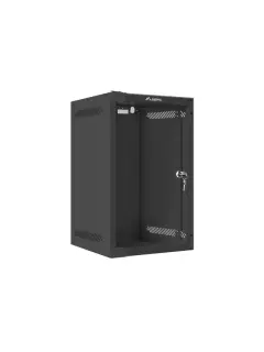 Lanberg 10" Wall-Mount 9U/280X310 Rack Cabinet (Flat Pack) With Glass Door Black