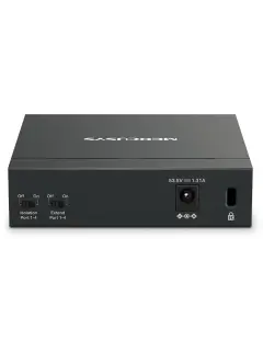 Mercusys 5-Port Unmanaged PoE Switch with 4 PoE+ ports (65 W PoE budget)