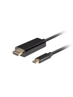 Lanberg USB-C (M)->HDMI (M) Cable 1M 4K 60HZ Black