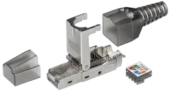 Transmedia Tool-less RJ 45 plug STP CAT 6A