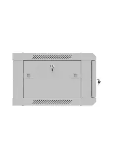 Lanberg Rack Cabinet 19" Wall-Mount 4U/600X450 (Flat Pack) With Metal Door Grey