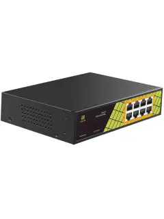 Conexpro 8-Port unmanaged PoE Switch 6x 1GbE PoE+(30w) + 2x 1GbE (60w) 120 W total PoE budget