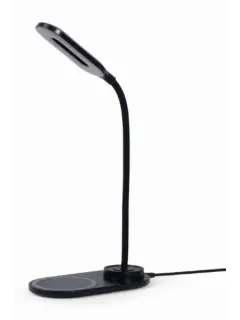 Gembird Desk lamp with wireless charger, black