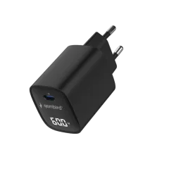 Gembird 60W USB Type-C fast charger, LCD, black