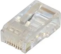 NaviaTec CAT5e unshielded RJ45 modular plug round cable 10pc