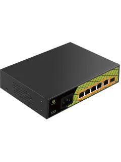 Conexpro 6-Port Gigabit PoE switch with 5x 1GbE (w/3PoE+ (30w), + 1PoE++(60w) + 1G SFP slot (PoE