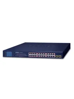 Planet L2 16-Port GbE RJ45 4-Port Shared SFP 4-Port 10G SFP Managed Switch w redundant power