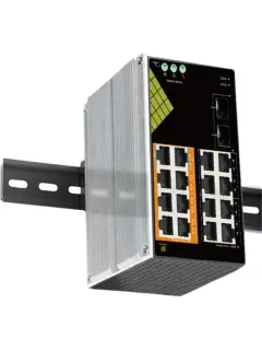 Conexpro 18-Port Industrial AC/DC PoE Switch 8x 1GbE, 6x 1GbE PoE+ (30w), 2x 1GbE PoE++(60w), 2x 1G