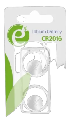 Gembird Button cell CR2016, 2-pack