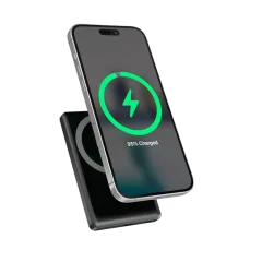 Gembird 15 W magnetska bežična baterija s LCD-om, 10000 mAh, crni