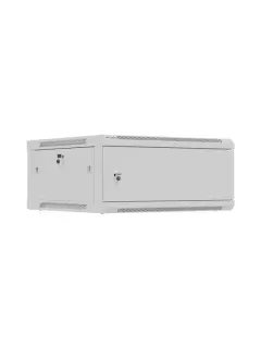 Lanberg Rack Cabinet 19" Wall-Mount 4U/600X600 (Flat Pack) With Metal Door Grey