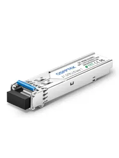QSFPTEK Cisco GLC-BX-10D Compatible 1000BASE-BX BiDi SFP 1550nm-TX/1310nm-RX 10km LC Transceiver