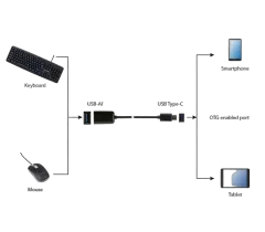 Gembird USB 2.0 OTG Type-C adapter cable (CM AF)