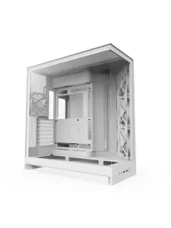 NZXT H9 Flow 2025, bijelo bez napajanja, ATX