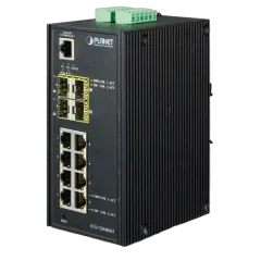 Planet Industrial 8 Gigabit Ports 4 SFP Managed Switch