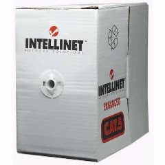 Intellinet Cat6 UTP, CCA, 24AWG, SOHO, 305m, bulk, sivi