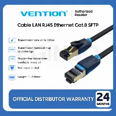 Vention Cat.8 SFTP Patch Cable 1m, Black