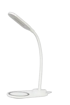 Gembird Desk lamp with wireless charger, white