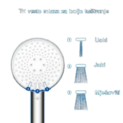 Philips ASH1516 tuš slušalica chrome