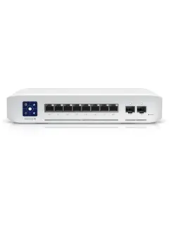 Ubiquiti UniFi Managed L3 switch with (8) 2.5-Gigabit PoE LAN ports and two SFP+ (10 Gbps) slots