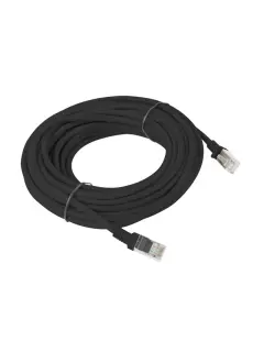 Lanberg 10M CAT.6 UTP 10M Black Fluke Passed Patchcord