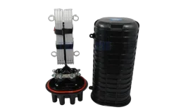 NFO Splice Closure, 6 round entries, 1 oval, 6 trays, 480mm