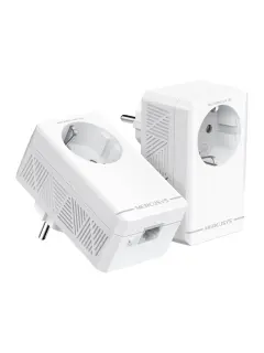 Mercusys Powerline starter kit, pair of HomePlug AV2 AV1000 with Pass-through electrical socket