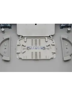 Telcoline Fiber optic patch panel 1U/19”, 12F/12xSC Simplex, slide out/drawer type, Gray