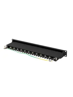 Lanberg Patch Panel 24 Port 1U 19" CAT.7 FTP Black