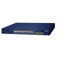 Planet 24-Port 10 100 1000T 4-Port 100 1000X SFP Managed Gigabit Switch