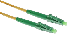 NFO Patch cord, LC APC-LC APC, Singlemode 9 125, G.657A2, Simplex, 1m