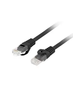 Lanberg 0,25m CAT.6 UTP LSZH CU Black Patchcord Fluke Passed