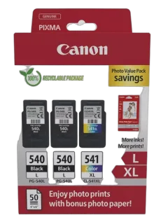 Canon multipack PG-540L x 2 + CL-541XL- Photo Pack