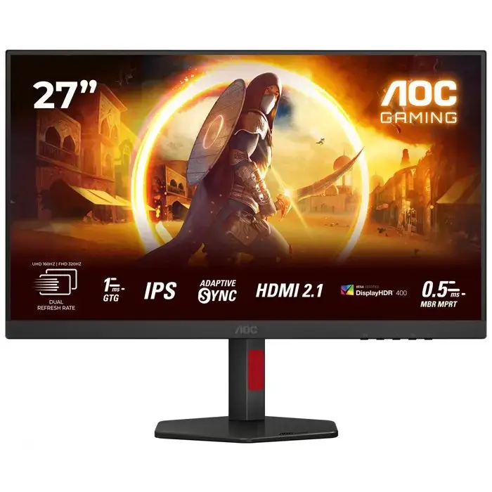 AOC U27G4R 27", FHD/4K, 160/320 Hz, HDMI2.1, HAS