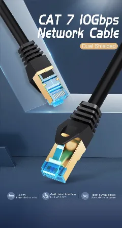 Vention Cat.7 SFTP Patch Cable 20m, Black
