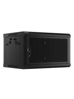 Lanberg 19" Wall-Mount 6U/600X450 Rack Cabinet With Perforated Door Black
