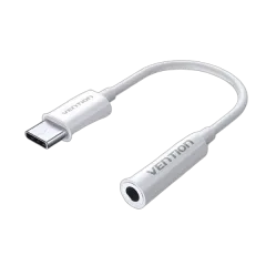 Vention USB-C Male to 3.5MM Earphone Jack Adapter 0.1M White