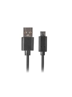 Lanberg USB Micro (M)->USB-A (M) 2.0 Cable 1.8M Black w/Quick Charge 3.0