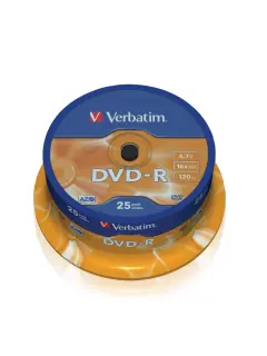 DVD-R Verbatim #43522 4,7GB 16x, Spindle 25/1
