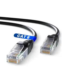 Mr. Tronic 50M, Cat6 UTP Patch Cable, AWG24, Black