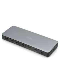 DIGITUS Docking USB-C->HDMI, DP, USBA, USBC, RJ45, DC, Audio