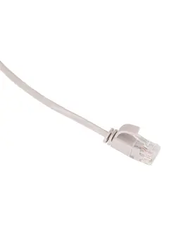 MasterLan Cat6 UTP, 0,25m, extra slim, gray, Patch cable