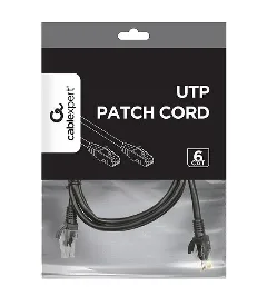 Gembird Cat6 UTP Patch cord, black, 1m