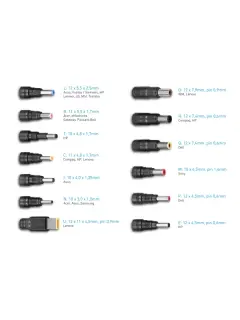 Avacom univerzal. punjač QuickTIP 90 W, 13 konektora