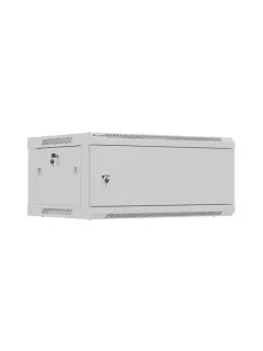 Lanberg Rack Cabinet 19" Wall-Mount 4U/600X450 (Flat Pack) With Metal Door Grey