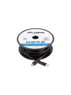 Lanberg 80M HDMI M/M V2.1 Cable BLACK Active Optical Cable