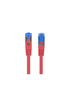 Lanberg CAT.6A S/FTP LSZH CCA 1M Red Patchcord Fluke Passed