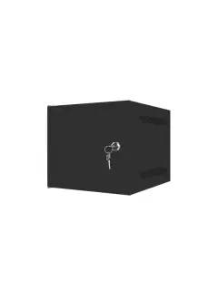 Lanberg 10" Wall-Mount 4U/280X310 Rack Cabinet For Self-Assembly With Metal Door Black (Flat Pack)