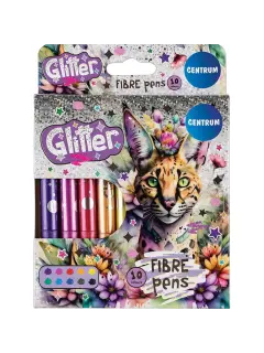 Flomasteri Centrum 10 boja Jumbo Glitter blister 10/1 81230