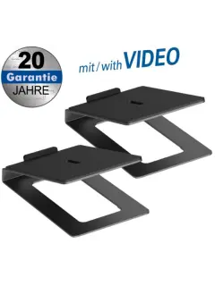 Transmedia 2 speaker tabletop stands, 180x122 mm